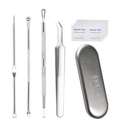 

Skinny acne needle oblique clip 4 sets MF5034 (boxed with alcohol cotton beauty acne acne acne clip to blackhead acne)