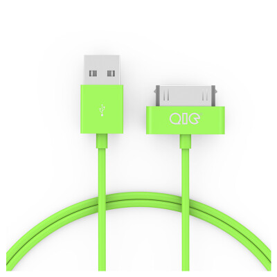 

QIC C10-GR Apple charging cable iphone44sipad23ipod 1 meter green