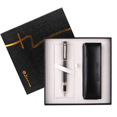 

Picasso (pimio) ps-5510 pure black gold clip pen / ink pen + pencil case gift set