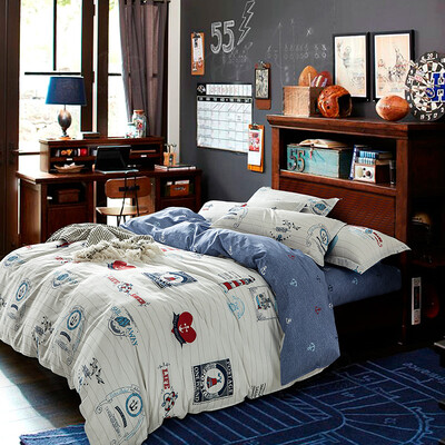 

YINGXIN cotton bed set (duvet cover/fitted sheet/pillow case) 1.2m bed