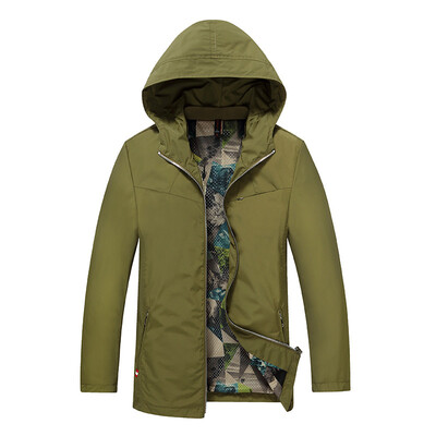 

Trendy Thick Men Jacket Fashion Thick Hooded Sport Jacket Cheap Solid Casual Men Clothing
