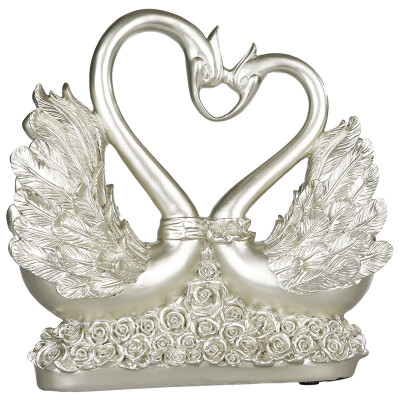 

Flower set set wedding gifts crafts ornaments home decorations living room entrance to send friends to send friends honey roe emblem roses flower basket HS16B01S silver