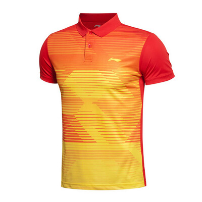 

Li Ning LI-NING AAYK297-3 Мужское платье для бадминтона Top Bright Neon M
