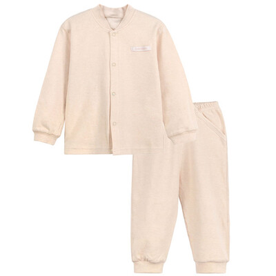 

Xin Song baby color cotton cardigan suit newborn spring&autumn color cotton underwear shirt pants suit shallow card its C289D66