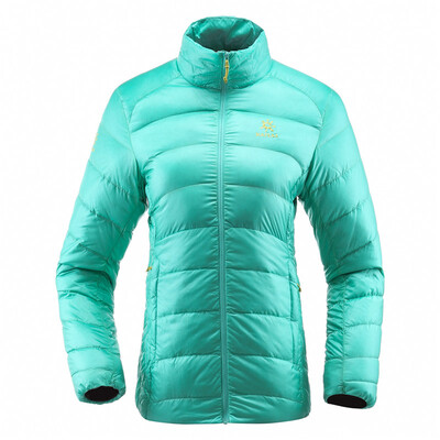 

Kailas kailas outdoor down jacket winter women in the short paragraph warm wind thickening down jacket green blue S KG320064