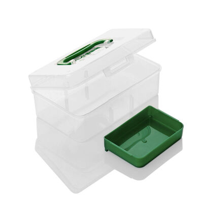 

SANADA imported household first aid box storage box outdoor portable medicine box transparent