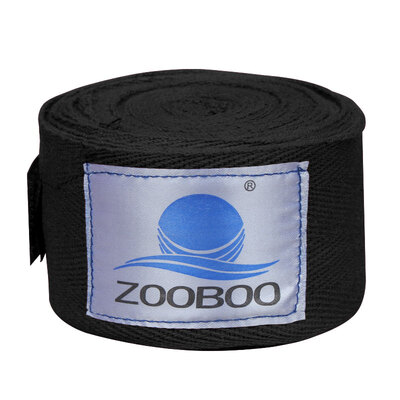

По Zooboo Бокс Бандаж Санда Бинты Хлопок Муай Тай Бандаж Wrap Ремень Повязка Пот Бинт