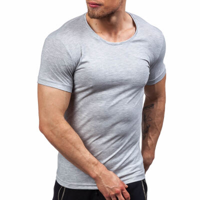 

Cotton Men Short Sleeve Bottoming T-Shirt