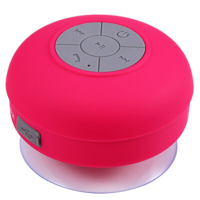 

BTS - 06 Water Resistant mini portable Shower Bluetooth Speaker with Sucker Support Hands-free Calls Function for Mobile Phone