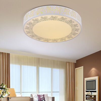 

NVC ceiling lamp living room lamp bedroom lamp led lighting fashion can be sub-control iron lamp round stepless dimming (18W without remote control