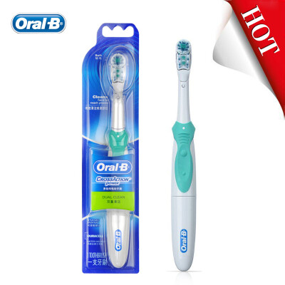 

Oral B Cross Action Electric Toothbrush Deep Clean Teeth Whitening Non-Rechargeable Power Teeth Brush 4 Colors Use AA Battery