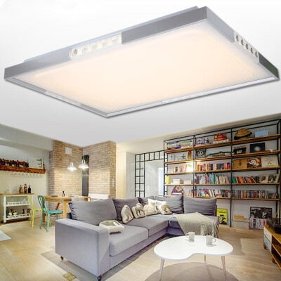 

NVC Ceiling Lamps Living Room Lamps Bedroom Lamps Led Lamps Can Be Controlled Crystal Lamps Rectangular Tri-color Adjustable (36W3000K + 6500K