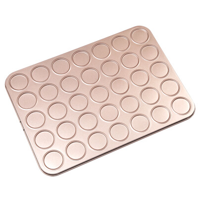 

Jingdong supermarket Jie Kenuo baking tools Makarong champagne gold metal plate biscuits cookies baking pan oven oven large molds must be good size