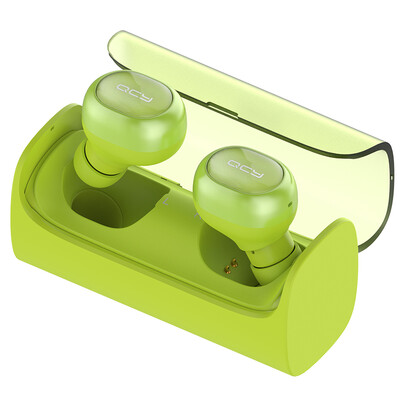 

QCY Q29 true wireless Bluetooth headset binaural sports running headphones Air separation smart Bluetooth 42 mobile universal green youth