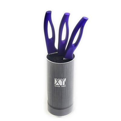 

XYJ Black 6 Inch Kitchen Knife Stand With Fruit Utility Slicing Ceramic Knife Set Kitchen Tools