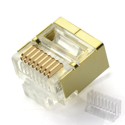 

CNCOB CN-C6E5A-2D Six types of single-row two-piece network crystal head 8P8C RJ45 Gigabit cable connector Unshielded (50 pcs / bag)