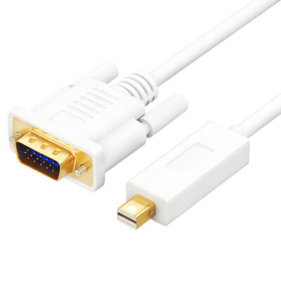 

Shanze SAMZHE ZJX-400 Mini DP to VGA conversion line Mini Displayport cable Apple MacBook lightning interface access TV white 18 meters