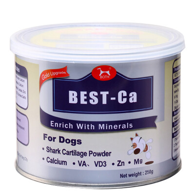 

BOTH pet calcium powder shark cartilage mineral crystal recipe dog calcium powder 250 grams