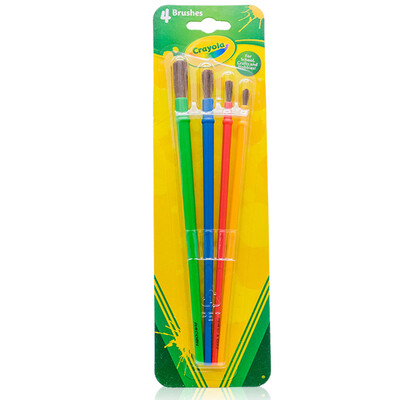 

painted children music (Crayola) painting tools brush diy toys art watercolor finger painting paint brush 4 sets of 05-3515