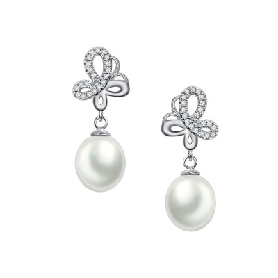 

Kayas GAIA'SPEARL Pearl Stud Earrings 925 Silver Freshwater Pearl Earrings Gorgeous Butterfly Pearl Earrings Earrings Female