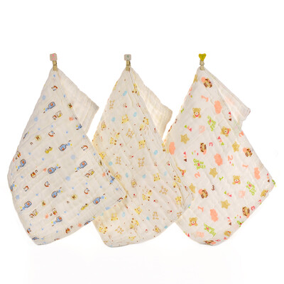 

【Jingdong Supermarket】 Bamboo Kam Towel Home Textiles Cotton Class A 6-layer Gauze Baby Child Towel Baby Baby Small Towel 3 Pack 45g / Article 25 * 50cm