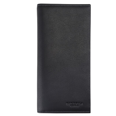 

VIAULA (VISTULA) Мужской покерный бизнес Ngau Tau Leather Многофункциональные длинные кошельки 12016-1110 Черный