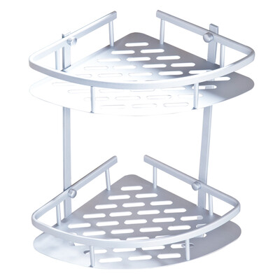 

Bella Sanitary Ware (ballee) TL602 Корзина корзины из треугольника с двойной полкой Алюминиевая подвеска для ванной комнаты