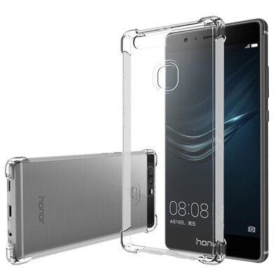 

ESCASE Huawei glory V8 phone shell Huawei glory V8 mobile phone case TPU all-inclusive airbag drop soft shell through white
