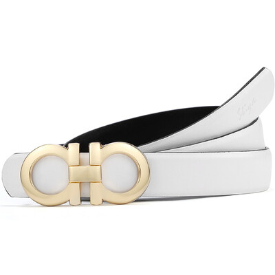 

Steele STIYA Women&39s Belts New Korean Women&39s Fashion Decorative Smooth Button Dresses Gentle Bags Simple Casual Lady Belt 86S2081001 White