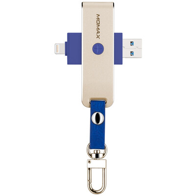 

MOMAX (MOMAX) Apple phone reader MFI certified Apple mobile phone U disk support 8-128GB memory card encryption expansion mobile phone dual-use champagne gold
