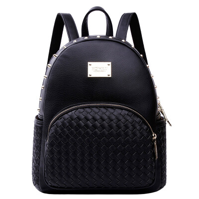 

Excellent ha howru2015 autumn new backpack rivet shoulder bag female Korean version of the trend of women bag college wind leisure bag 6EJ05117 gold