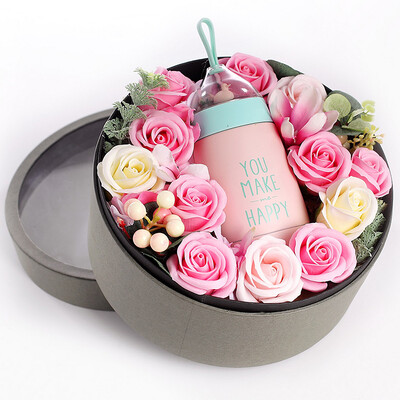 

Apollo Dream AD120 Rose Cup Gift Box Send Girlfriend Lady Girl Mom and Maiden Birthday Gift Practical Valentine's Day Valentine's Day Wedding Wedding Memorial Soap Flower