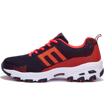 

Camel brand cross country running shoes men and women couples sports mesh breathable running shoes outdoor W632345365 dark blue / bright orange red 44