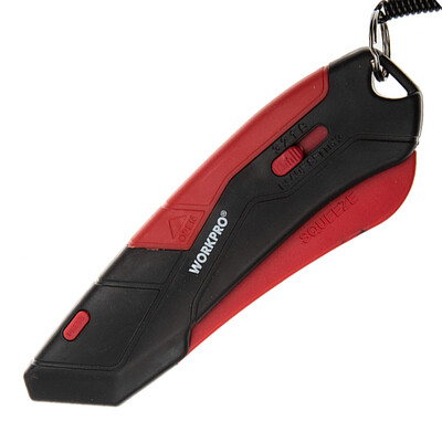 

WORKPRO) W9605 Heavy-duty folding tool knife Cutter Cutter Metal Cutter Portable Quick Change Blade