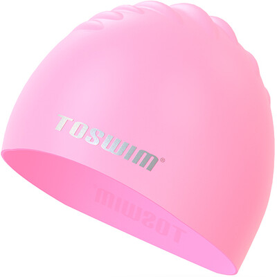 

TOSWIM (TOSWIM) плавающий колпачок водонепроницаемый моды сплошной цвет комфортно не ходить плавательные колпачки мужчин и женщин силиконовые плавательные крышки TS61400737 романтический порошок