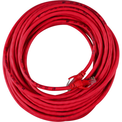 

Jinghua (JH) 0563 high-speed super six network cable original network cable with crystal head gigabit network cable home improvement computer router universal jumper 3 m red