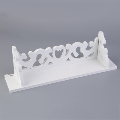 

PVC Board White Carve Display Wall Shelf Rack Storage Ledge Home Decor /M/L