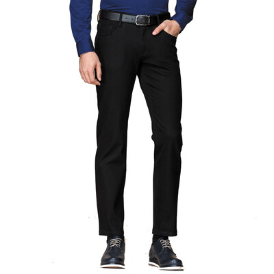 

Jiu Wang (JOEONE) мужской бизнес досуг дикая мода удобный модальный Slim casual брюки JB165392T черный 78