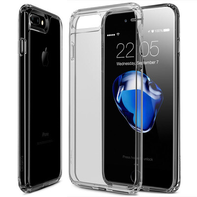 

(ESR) Apple 7 & 8 Plus Phone Case iPhone7 плюс и 8 Plus Мобильный телефон Case 5.5 "Корпус мобильного телефона Прозрачный силиконовый Сильный защитный мягкий корпус Первичный цвет Оригинальный черный