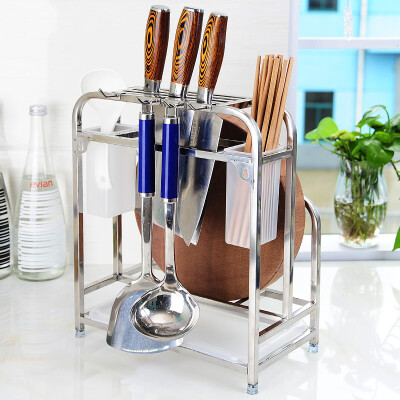 

Bunny Knife Tool Holder Stainless Steel Kitchen Shelf Anvil Plate Racking Shelf Rack Rack Roof Pots Kitchenware DQ9022-2