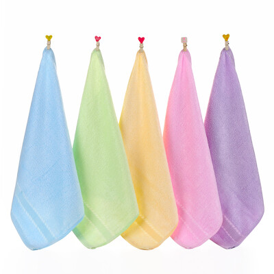 

【Jingdong Supermarket】 Bamboo Kam Towel Home Textiles Bamboo Fiber Pure Silk Satin Baby to Jane Small Fender 10 Pack / Yellow / Blue / Green / Purple 25g / Article 26 × 28cm