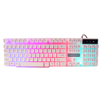 

Yixing GESOBYTE KB860 Suspension Keyboard Rainbow Edition White