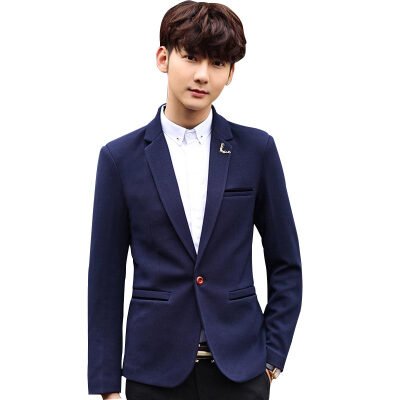 

MSEK) XZ6455 suit men's Korean version of pure color Slim casual suit jacket Tibetan youth