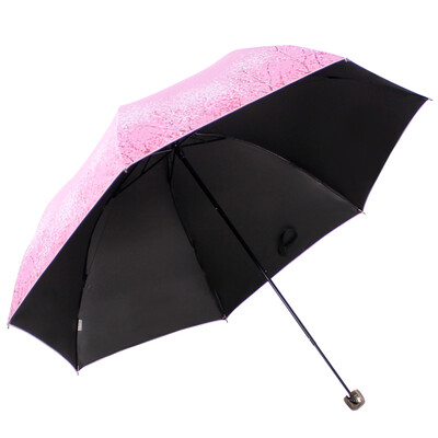 

【Jingdong Supermarket】 Paradise Umbrella School Girl Vinyl Silk Screen Trio Ultra Light Mushroom Princess Sunny Umbrella Sun umbrella Beige 30134ELCJ