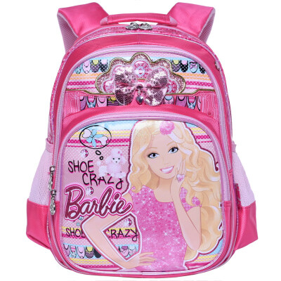 

Barbie children bag fashion light casual bag backpack second grade primary schoolboy bag BL0272B treasure blue