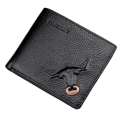 

Men's Fashion Leather Short Wallet, Black