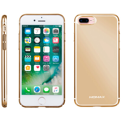 

Mimi MOMAX iPhone7 plus Fog Metal Phone Case Apple 7 Mobile Phone Case / Mobile Phone Case 1mm Thin All-Inclusive PC Hard Shell Plated Metal Quality Champagne Gold