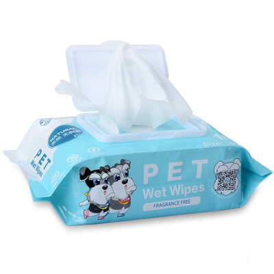 

To Wang brother pet wet paper towel dog deodorant to tears cleaning supplies cats&dogs common wipes 100 pumping