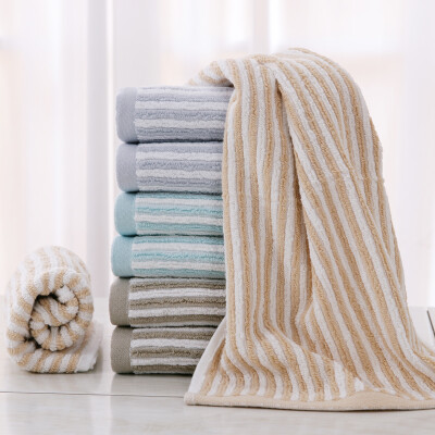 

Gold towel home textile cotton towel striped face wash towel towel eight dress