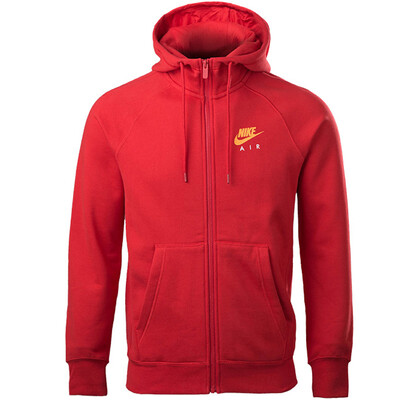 

Nike NIKE sports leisure jacket hooded sweater cardigan comfortable warm 809057-657 University Red L